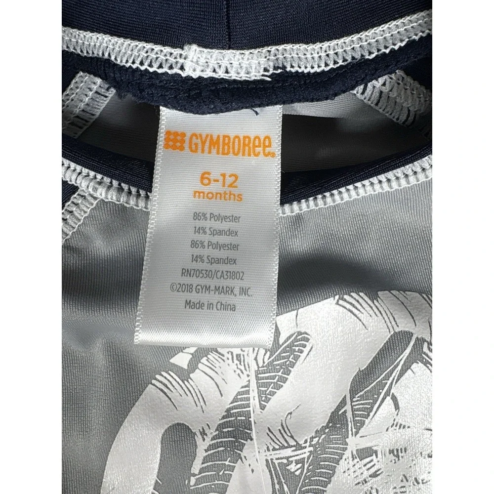 Gymboree Pirate Skull Rash Guard 6-12 Months NWT UPF 50+ Baby Swim Shirt